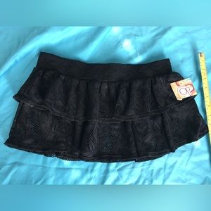 Op nwt black mesh mini skirt, beach coverup